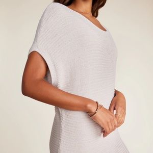 BAREFOOT DREAM COZY-CHIC ULTRA LITE MIXED STITCH DOLMAN PULLOVER